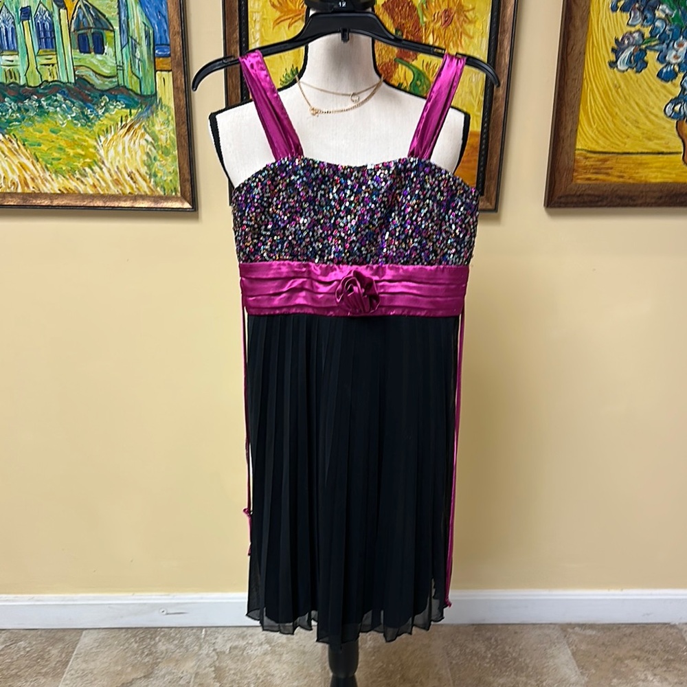 Speechless Fuchsia and Black Dress